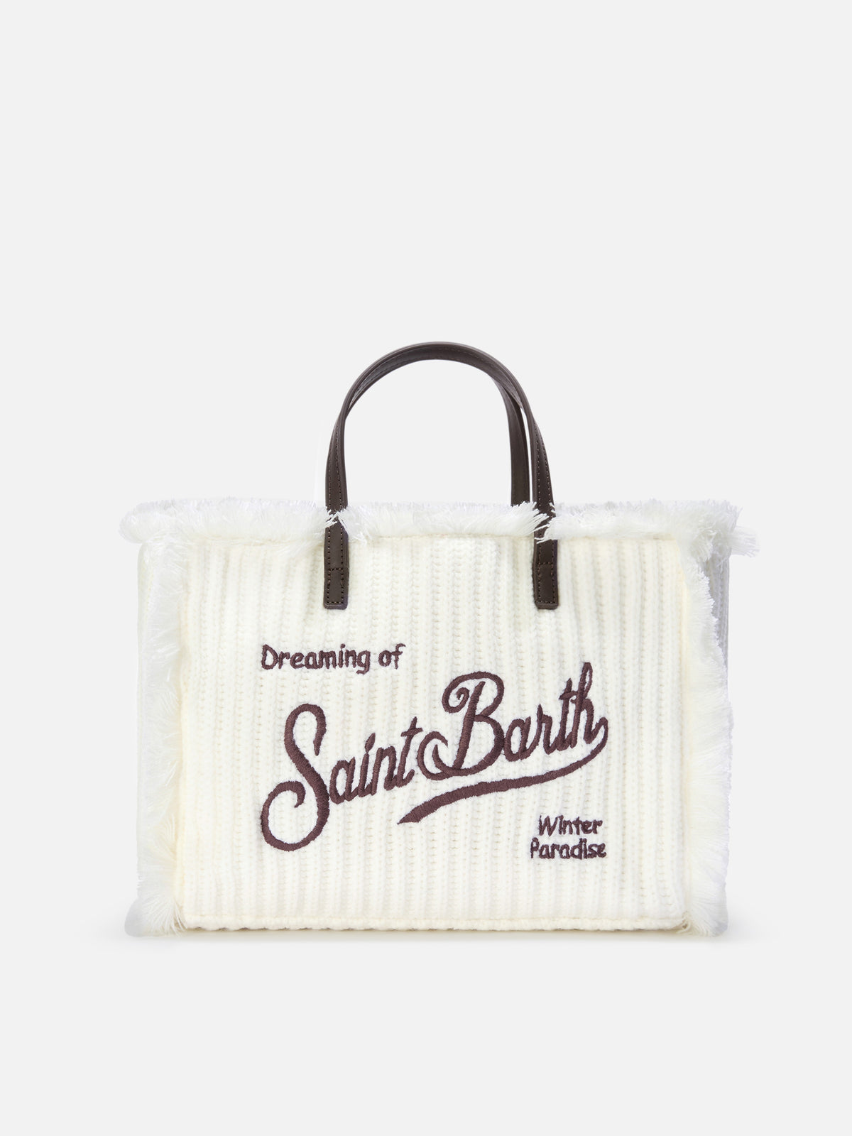 Off white Colette bag with ribbed knit design