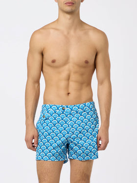 Man Comfort swim shorts with geometric print - MC2 Saint Barth