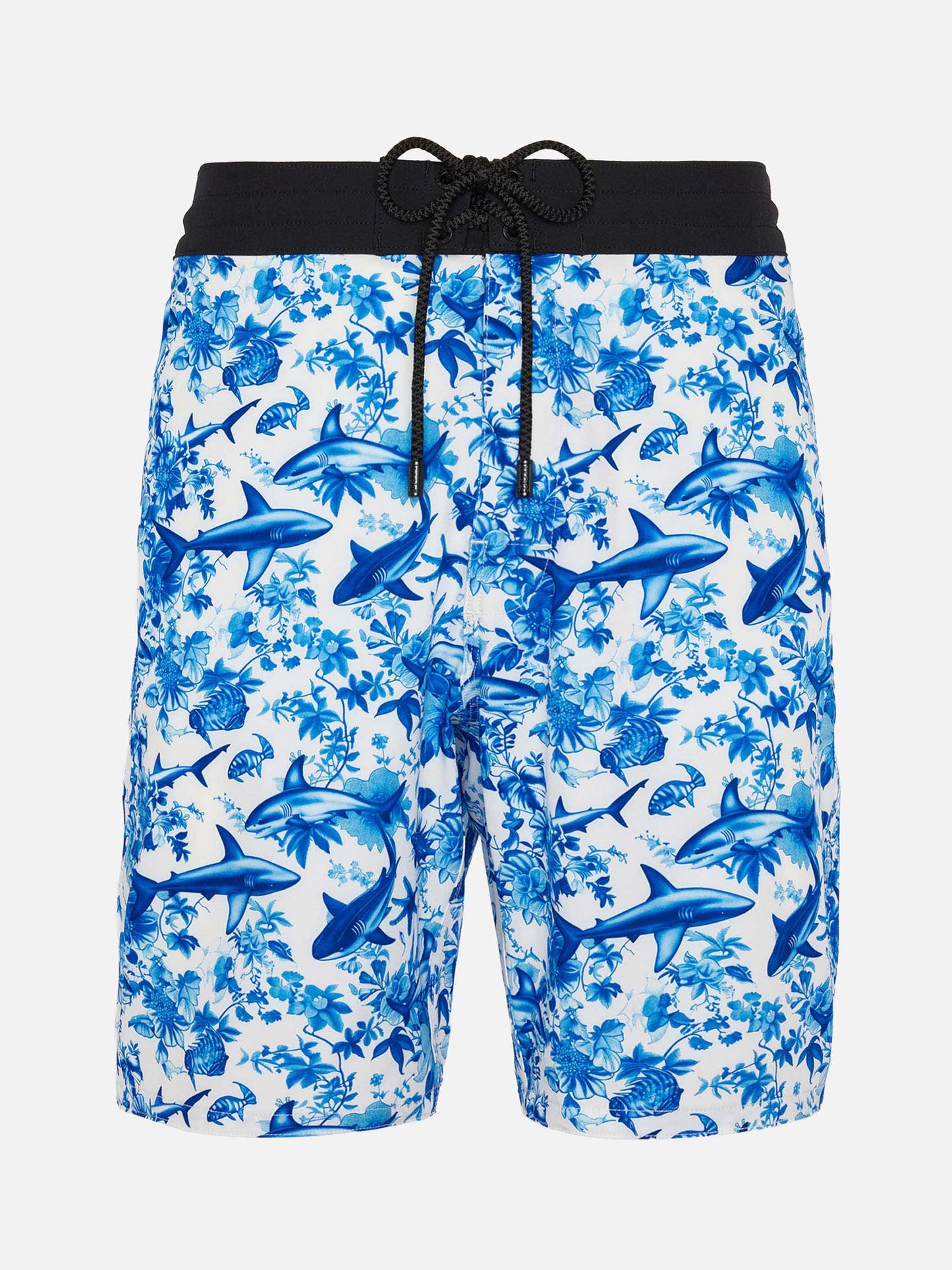 Bequeme Surf-Badeshorts mit Hai-Print | AI BY RICKDICK SPECIAL EDITION