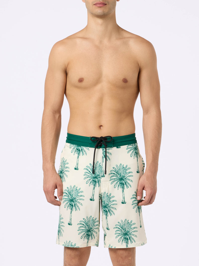 Costume da bagno da uomo Comfort Surf con stampa palme