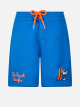 Boy Comfort Surf Jr Badeshorts mit platziertem Snoopy-Aufdruck