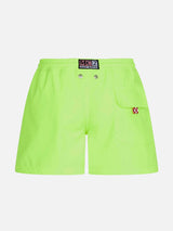 Boy comfort fluo yellow swim shorts