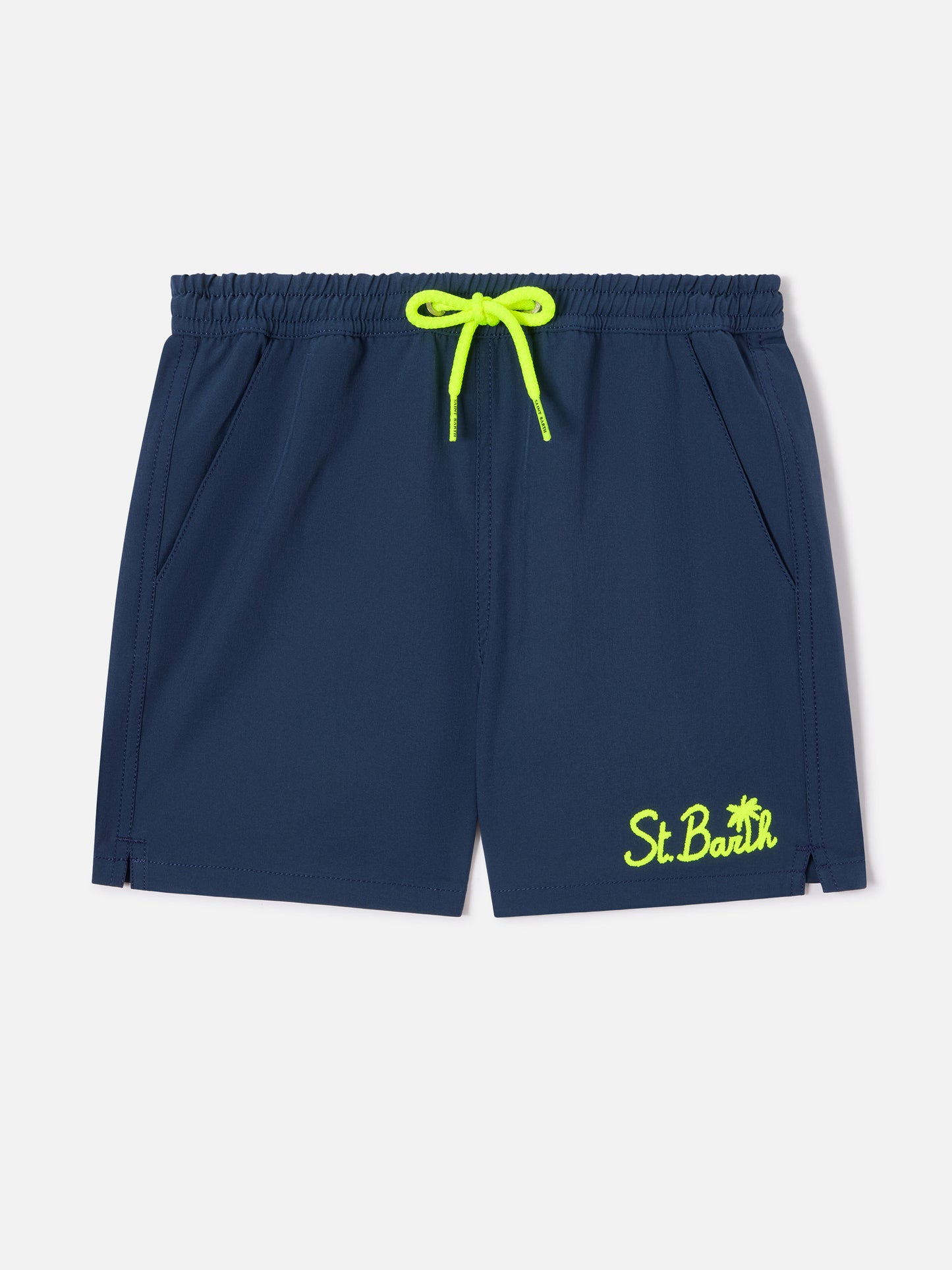 Blaue bequeme Badeshorts für Jungen in Navy 