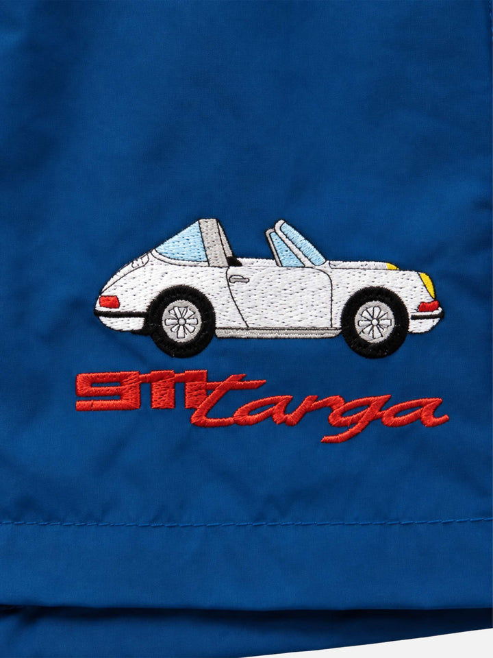 Bañador corto Comfort con bordado de la silueta Porsche | PORSCHE SPECIAL EDITION 