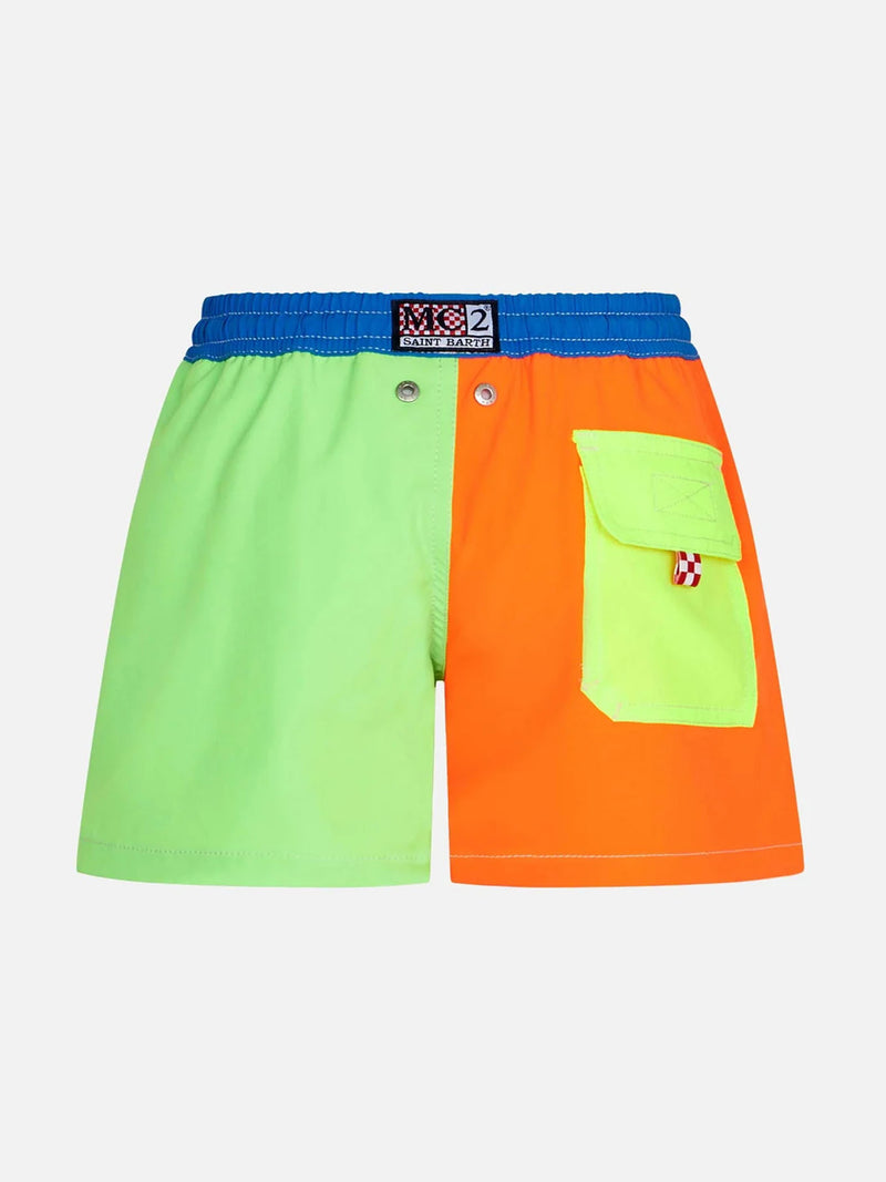 Boy comfort multicolor swim shorts