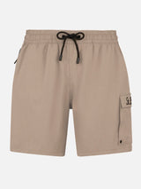 Herren beige Comfort Travel Badeshorts