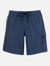 Blaue Comfort-Badeshorts für Herren