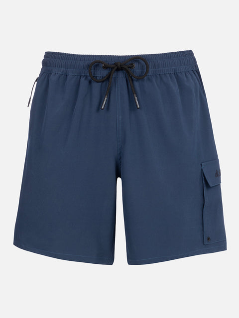 Blue classic stretch Comfort Travel swim shorts - MC2 Saint Barth