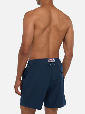Costume mare Comfort blu navy con ricamo St. Barth