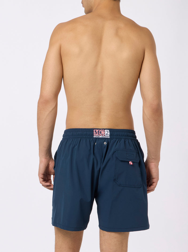 Man Comfort swim shorts with Nel bere e nel mare embroidery | INSULTI LUMINOSI SPECIAL EDITION