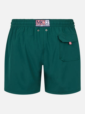 Classic stretch Comfort swim shorts with Forte dei Drammi embroidery | INSULTI LUMINOSI SPECIAL EDITION