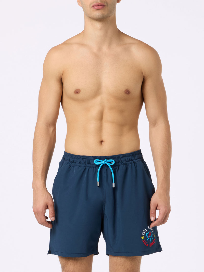 Man Comfort Badeshorts mit Dal Padel alla Brace-Stickerei | INSULTI LUMINOSI SONDEREDITION