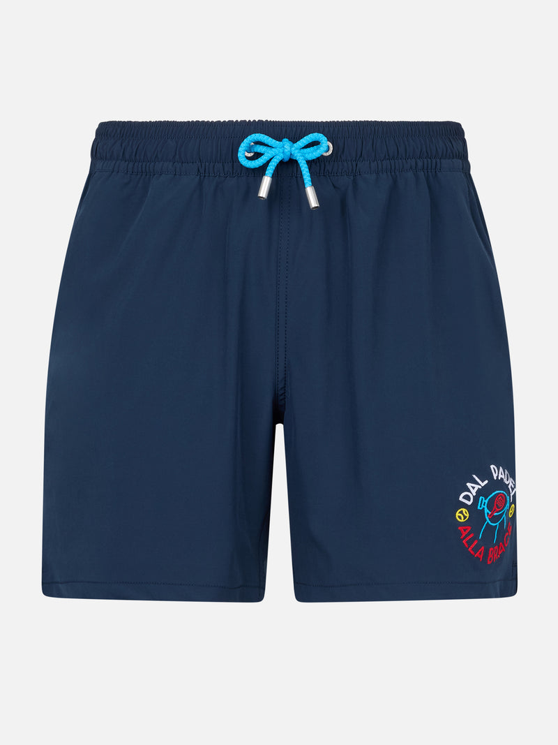 Man Comfort Badeshorts mit Dal Padel alla Brace-Stickerei | INSULTI LUMINOSI SONDEREDITION