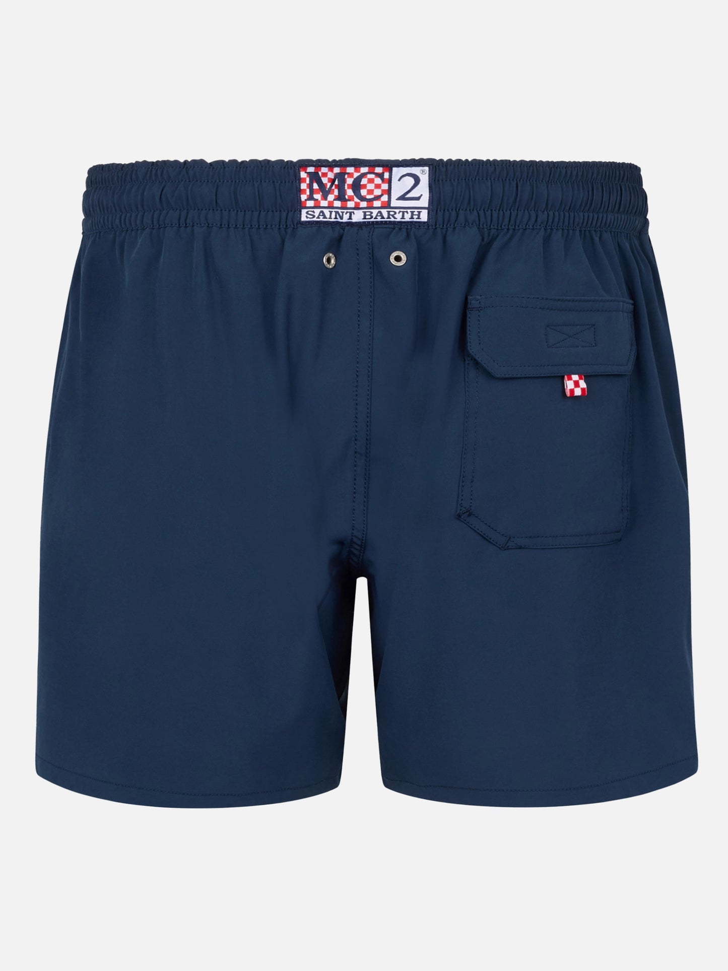 Comfort classic stretch swim shorts with Dal Padel alla Brace embroidery | INSULTI LUMINOSI SPECIAL EDITION