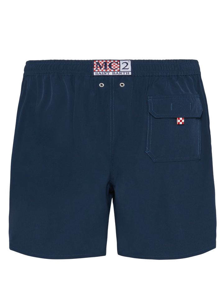 Navy blue Comfort swim shorts  with Sapore di Mare embroidery | SAPORE DI MARE SPECIAL EDITION