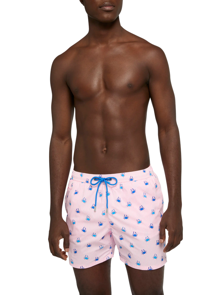 Comfort Light swim shorts with crab print