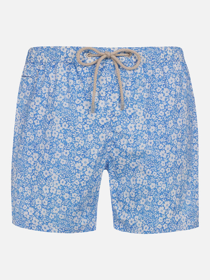 Man Comfort Light Badeshorts mit Blumendruck