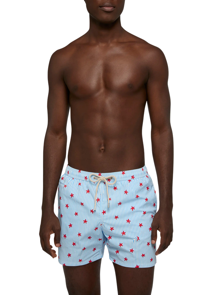 Comfort Light swim shorts with starfish print