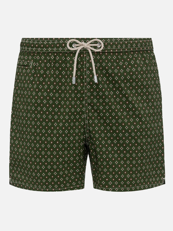 Comfort Light swim shorts with tie print