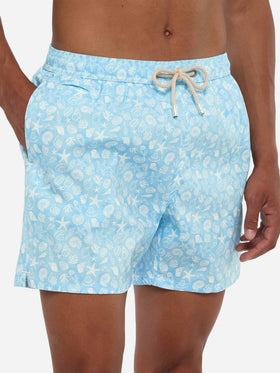 Comfort Light swim shorts with shells print