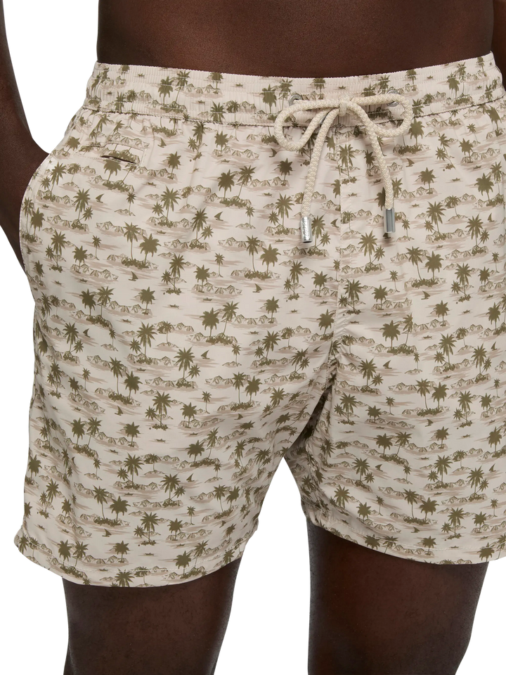 Badeshorts Comfort Light mit Strandprint
