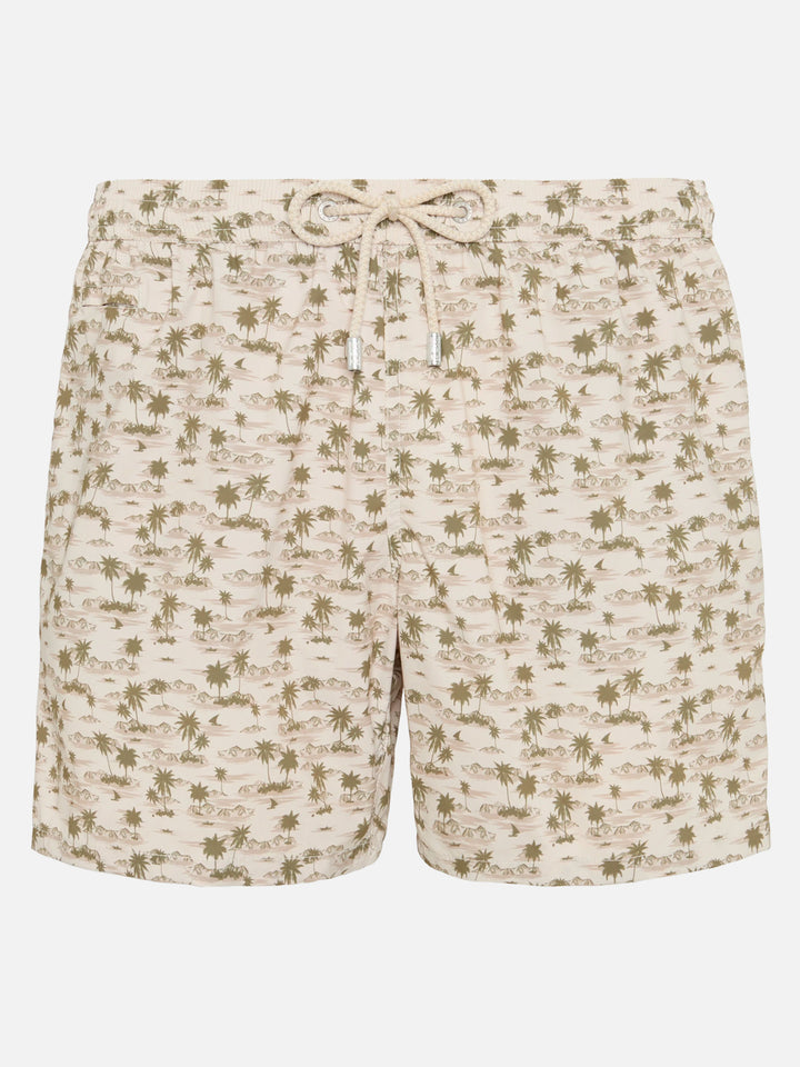 Badeshorts Comfort Light mit Strandprint