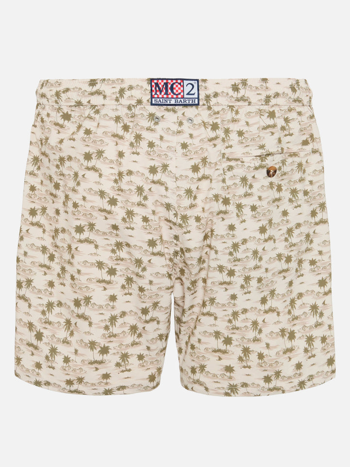 Badeshorts Comfort Light mit Strandprint