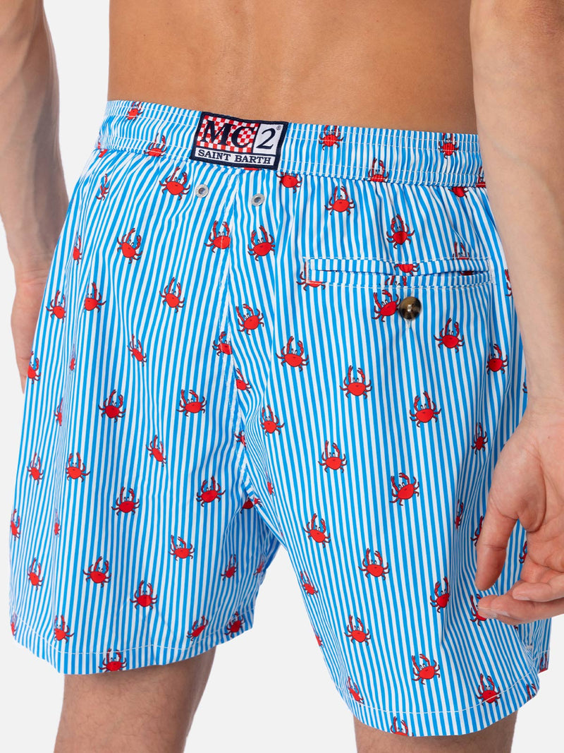 Man Comfort Light Badeshorts mit Krabben-Print