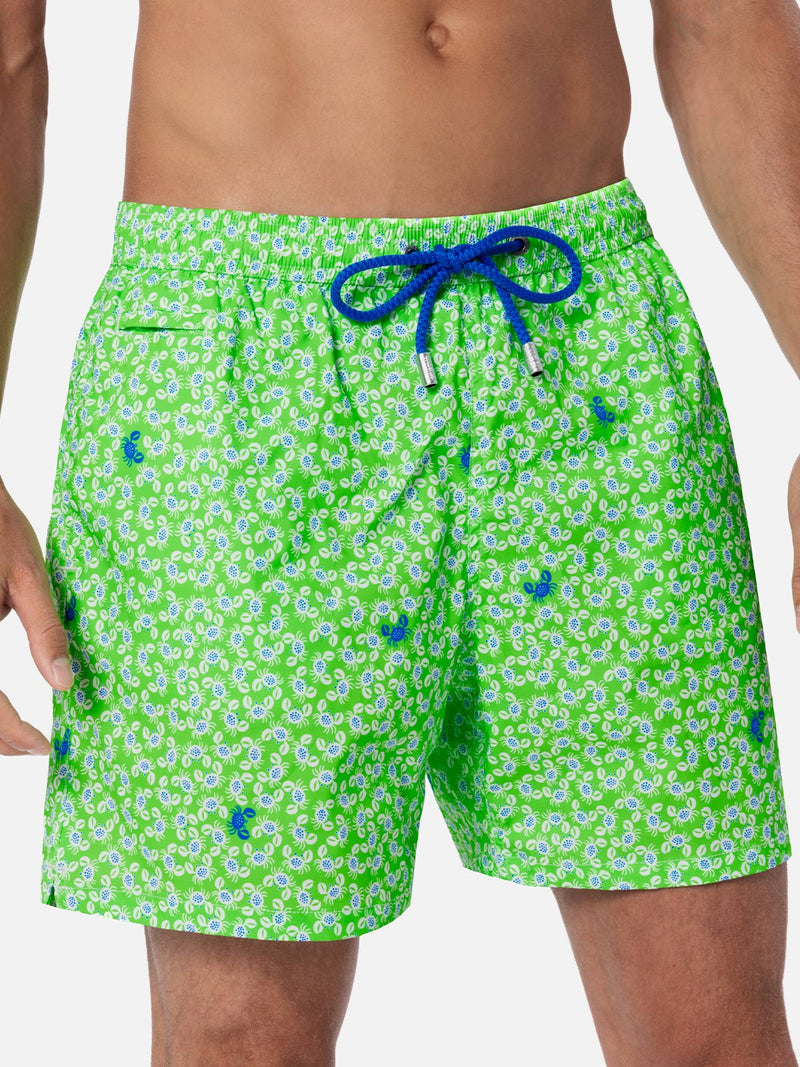 Man Comfort Light Badeshorts mit Krabben-Print