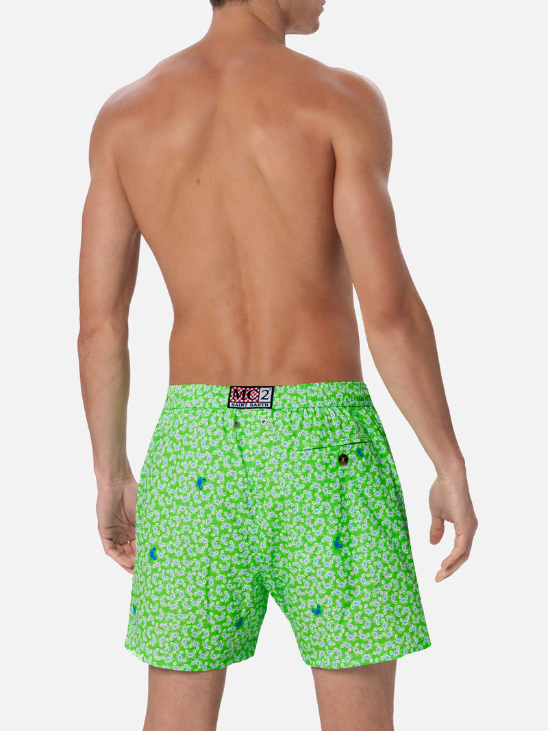 Man Comfort Light swim shorts with crabs print