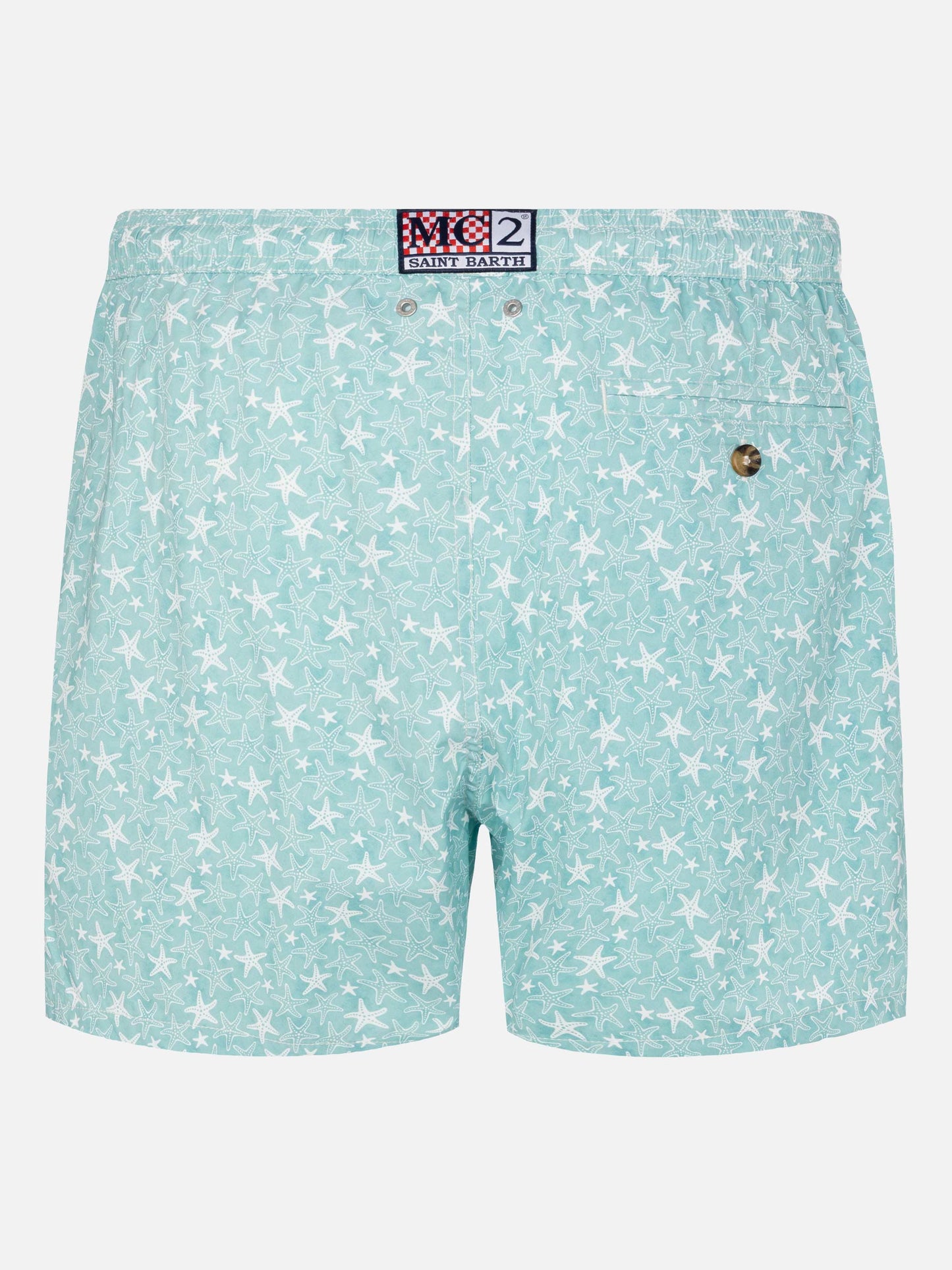 Comfort Light swim shorts with tropical shell print