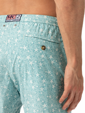 Comfort Light swim shorts with tropical shell print