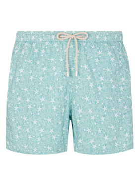 Comfort Light swim shorts with tropical shell print