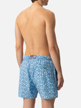 Comfort Light swim shorts with tropical shell print