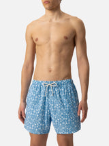 Comfort Light swim shorts with tropical shell print