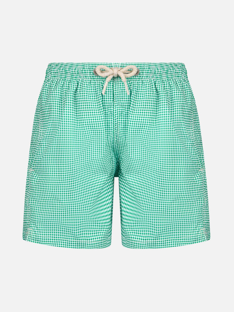 Boy Comfort Light Badeshorts mit Gingham-Print