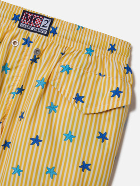 Bañador Boy Comfort Light Jr con estampado de estrellas de mar 