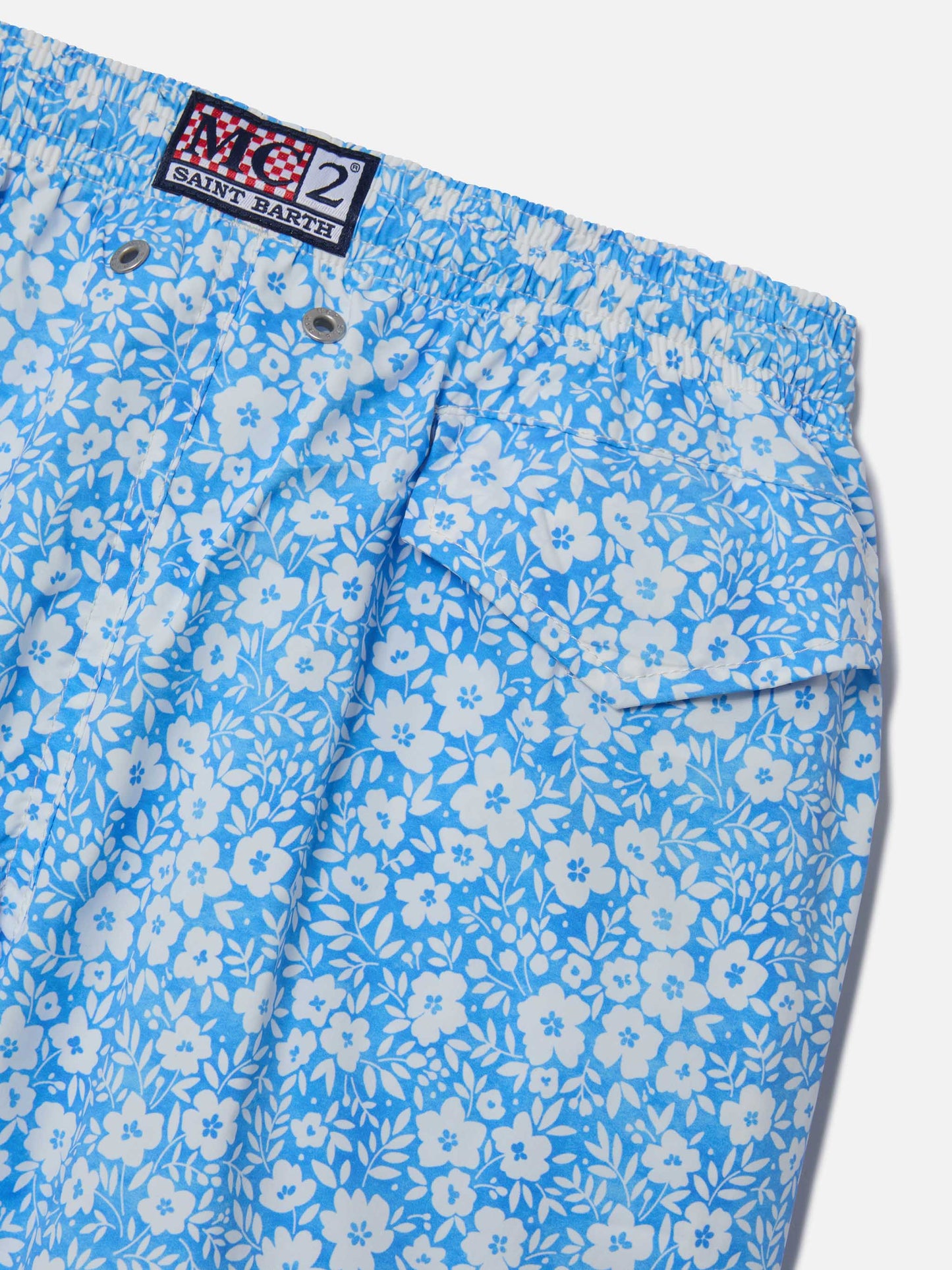 Comfort Light classic stretch swim shorts with flower print