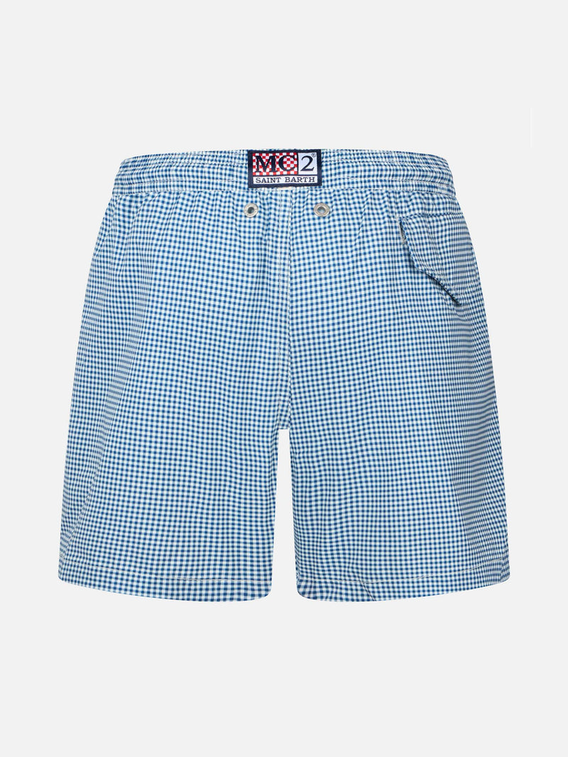 Boy Comfort Light Badeshorts mit Gingham-Print