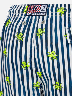 Comfort Light swim shorts with octopus print