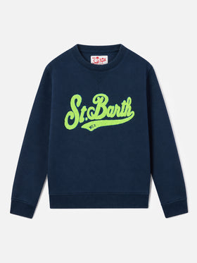 Sudadera de algodón para niño con parche de rizo St. Barth 