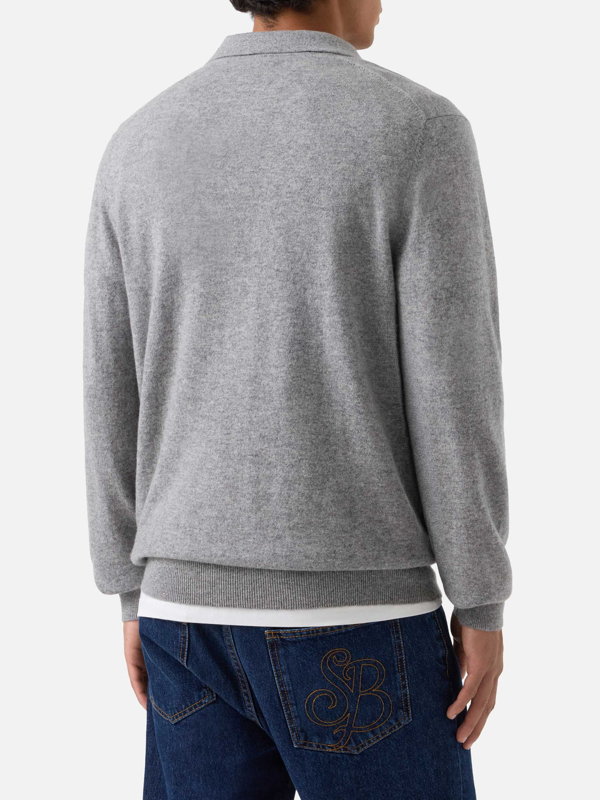 Polo Covent grigia in cashmere