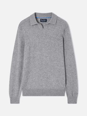 Polo Covent grigia in cashmere