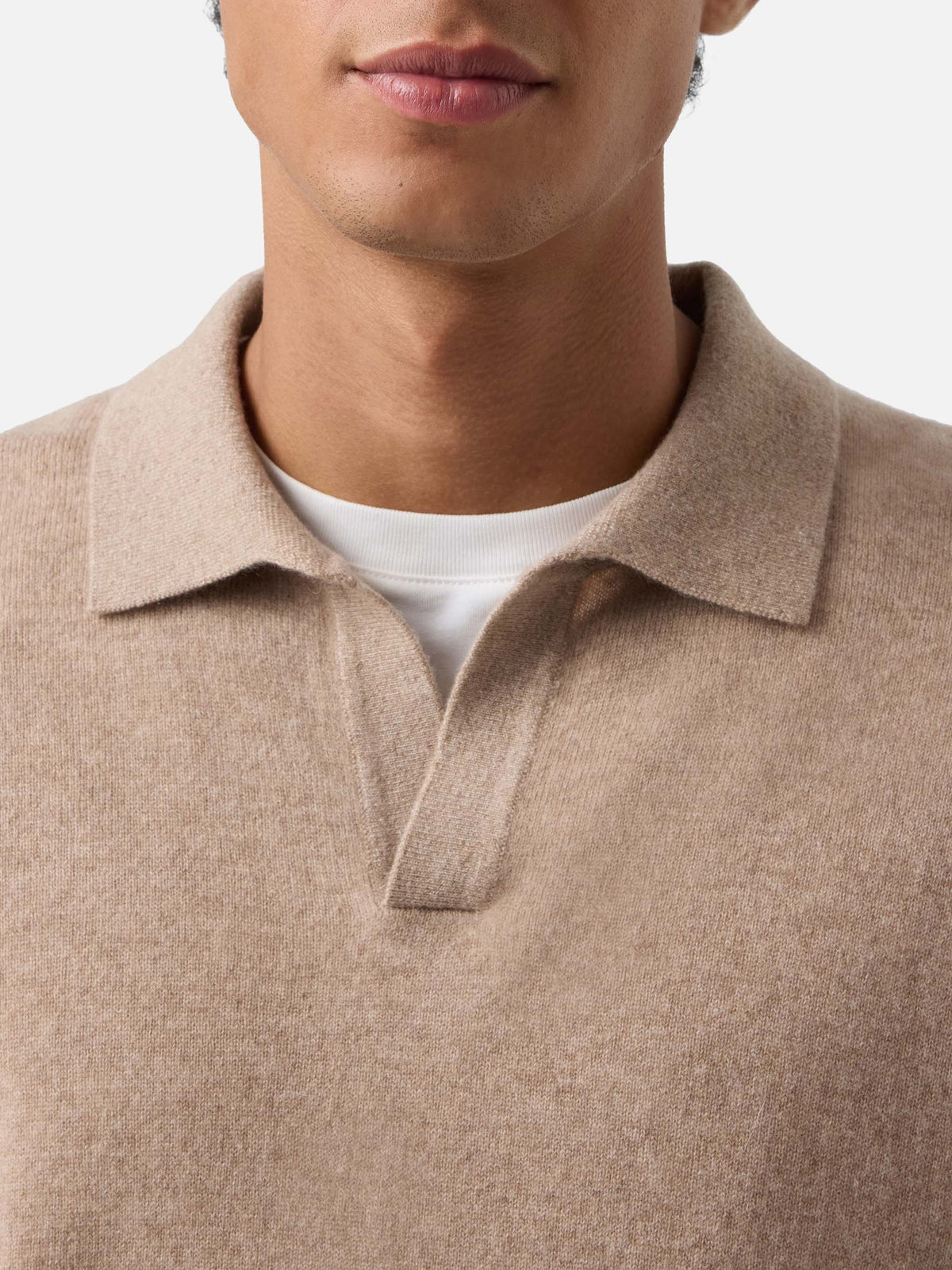 Polo Covent khaki in cashmere