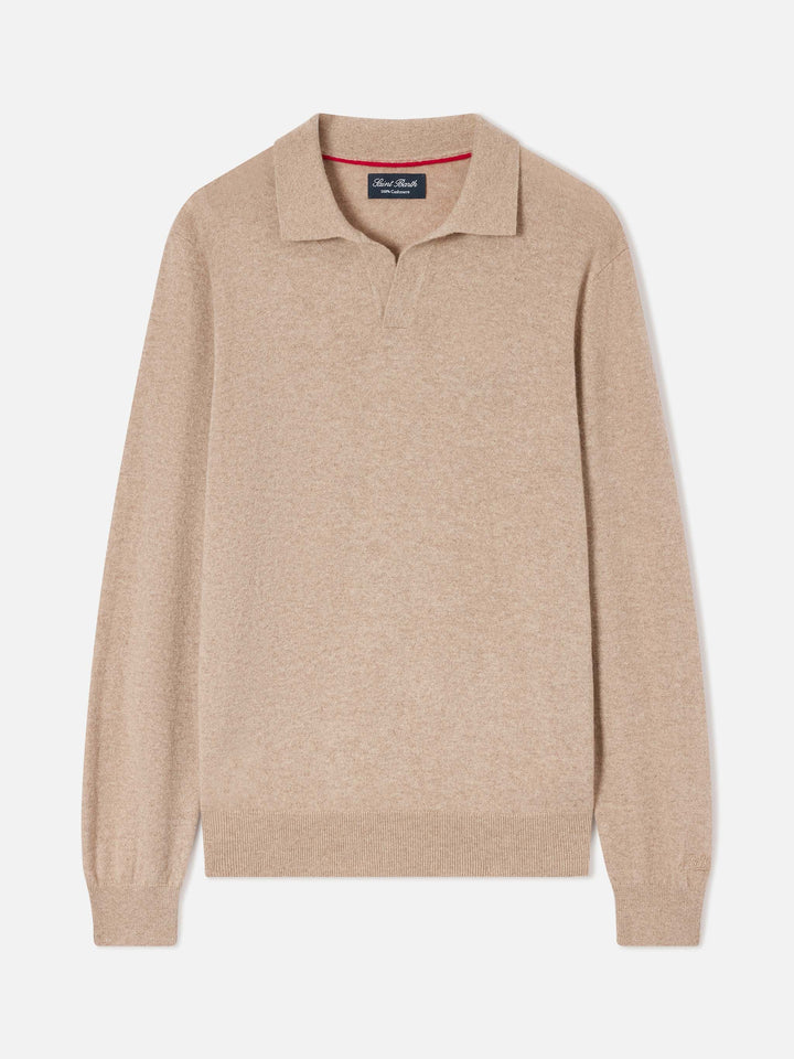 Khaki Covent cashmere polo