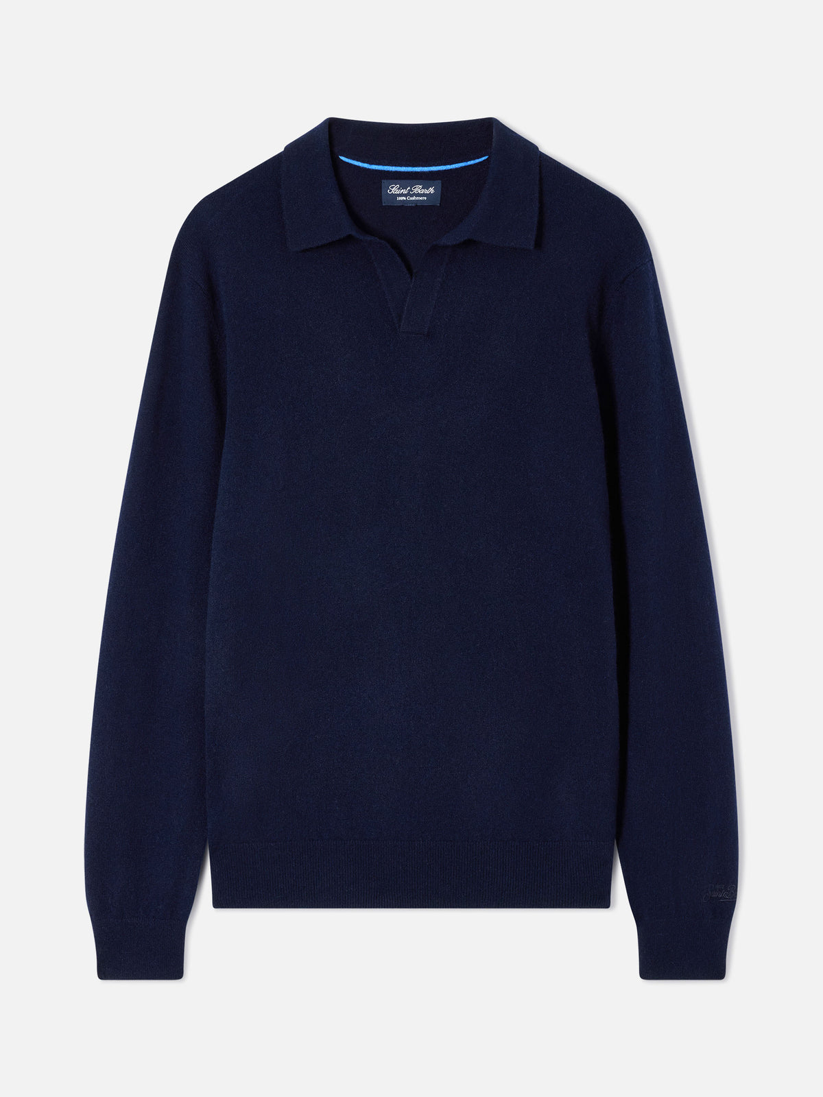 Polo Covent aus navyblauem blue Kaschmir 