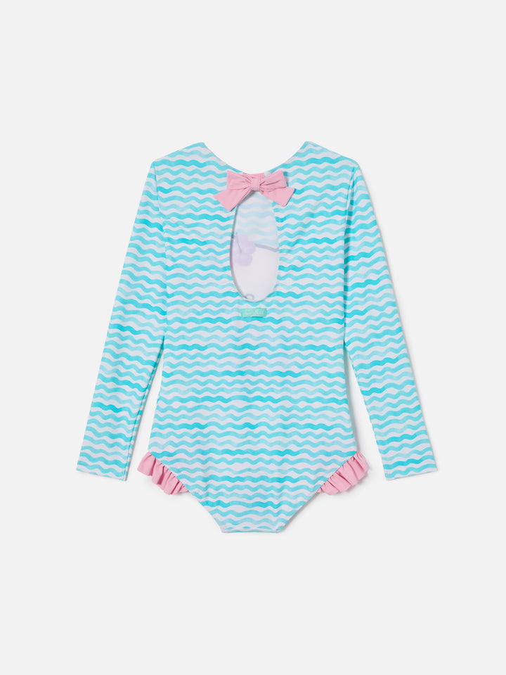 Cressy long-sleeve one-piece swimsuit with Hello Kitty print | Special Edition