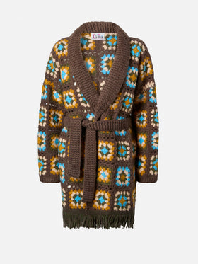 Cristabel Crochet Cardigan with belt