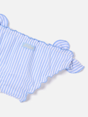 Cric light blue striped seersucker swim briefs
