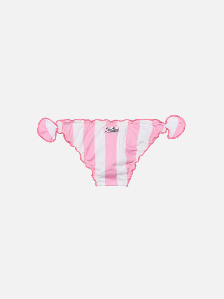 Slip da mare classico Cric con stampa a righe rosa